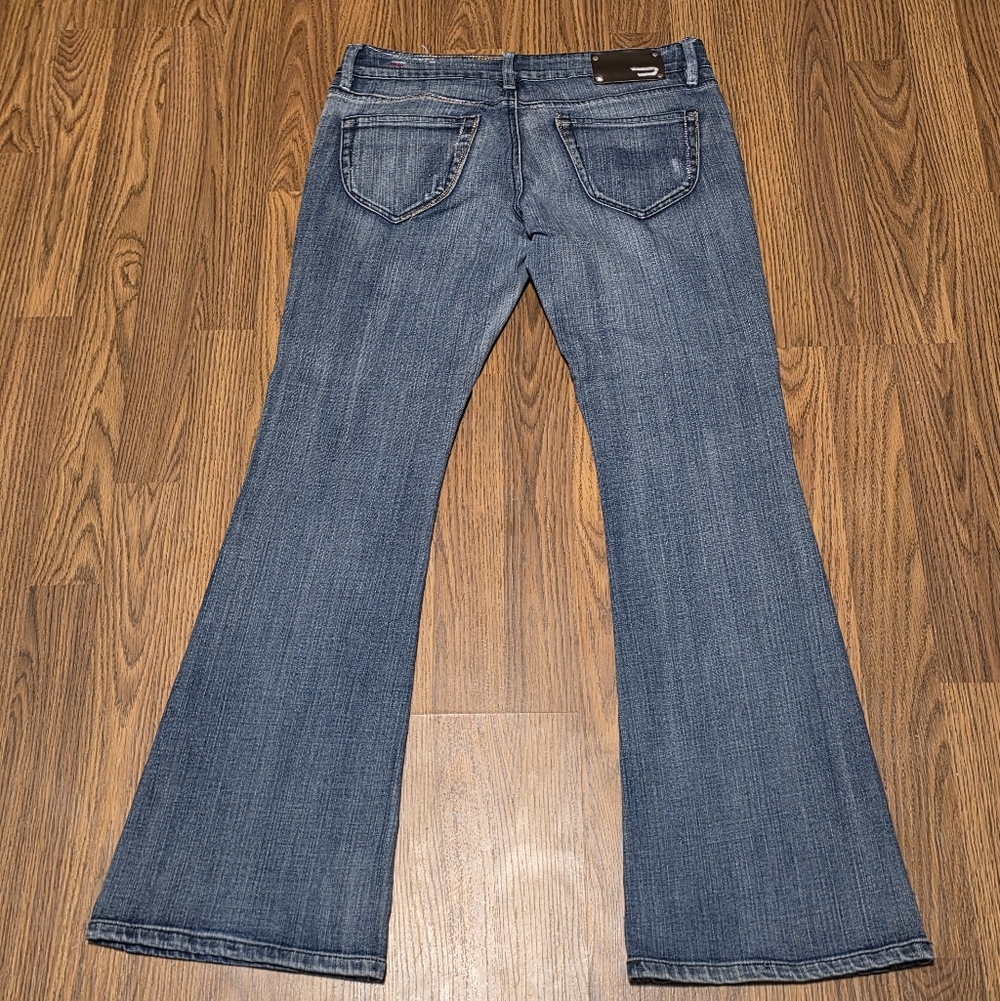 Diesel Womens Louvely Stretch Flare Jeans W29 L34 Blue Denim Designer Y2K E73 - Picture 11 of 15